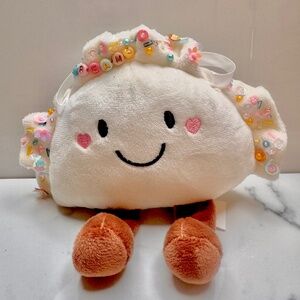 Dumpling Plush Jelly Style with flowers and more sequins